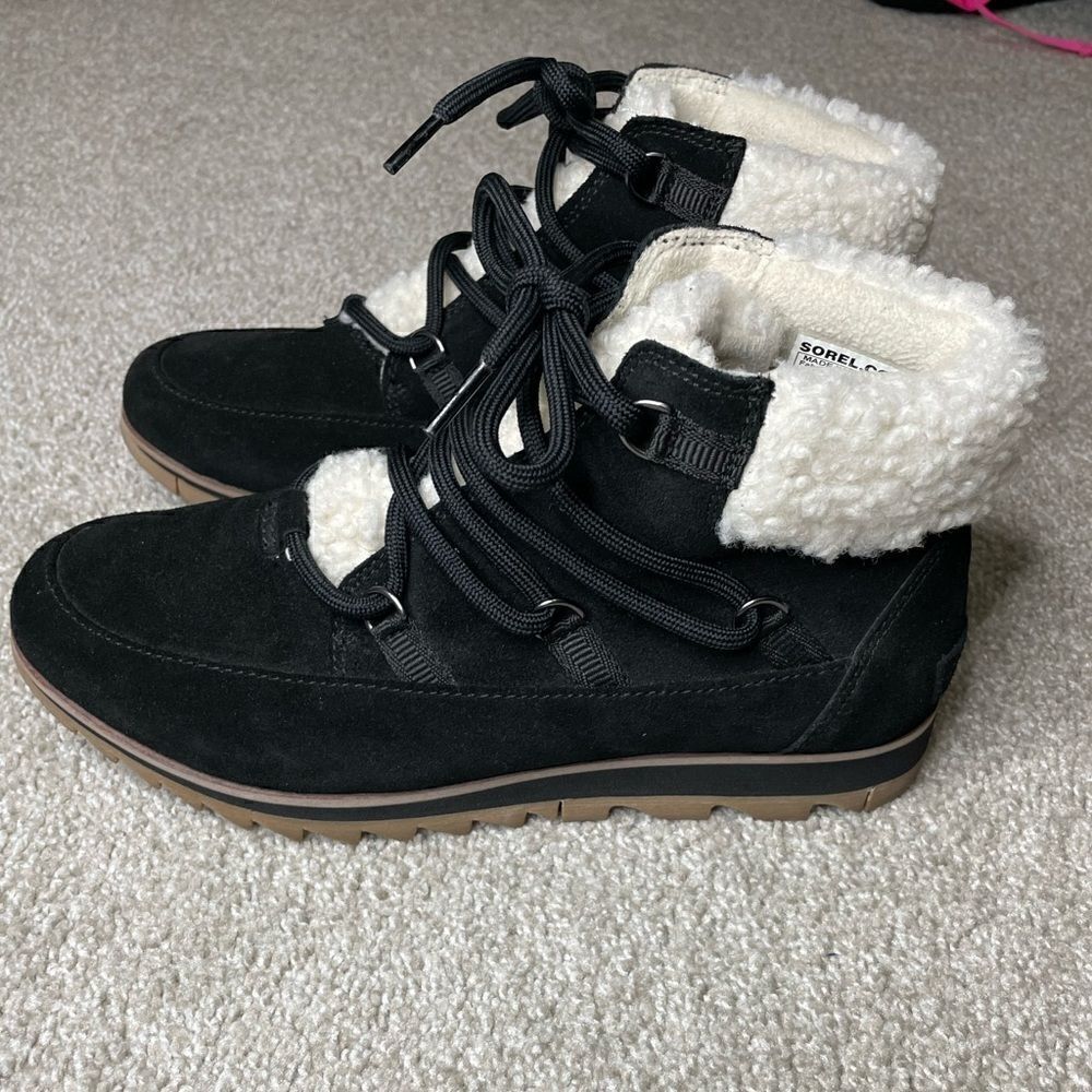 Sorel Harlow Lace Cozy Shearling Boot